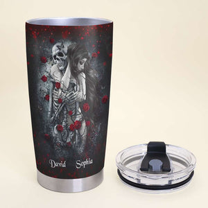 I Love You Even More, Personalized Tumbler, Couple Skull, Gifts For Couple - Tumbler Cup - GoDuckee