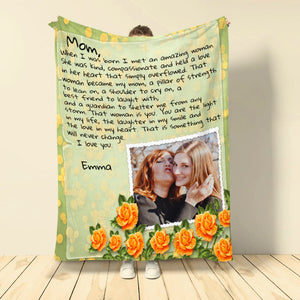 We Love You Mom, Personalized Blanket, Love Mom, Gift For Mom - Blanket - GoDuckee