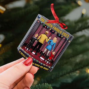 To Boldly Go Where Is Merry And Bright, Gift For Family, Personalized Acrylic Ornament, Family TV Series Ornament, Christmas Gift 03HTTI231123HH - Ornament - GoDuckee