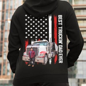 Best Truckin' Dad Ever, Custom Photo Shirt, Gift For Dad, Father's Day Gift - Shirts - GoDuckee