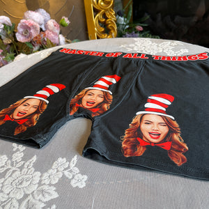 Master Of All Things, Couple Gift, Personalized Men & Women Boxer Briefs, Naughty Couple Boxer 02KATI201223 - Boxer Briefs - GoDuckee