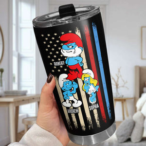 Dear Papa Great Job, Gift For Dad, 04DNDT250523 Personalized Family Tumbler - Tumbler Cup - GoDuckee