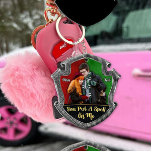 You Put A Spell On Me, Personalized Keychain, Best Gift Photo Couple 08HUDT231223 - Keychains - GoDuckee