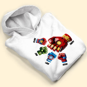 Super Dad's Fist Bump Shirt - Personalized Gifts For Dad 05OHTI270525 - Shirts - GoDuckee