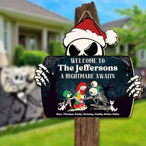 Welcome To Family Midnight 02QHDT250823 Personalized Wood Sign, Gifts For Horror Family - Wood Sign - GoDuckee