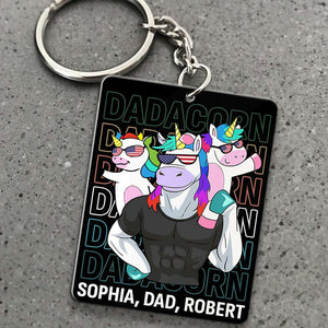 Dadacorn Family Gift 03DNDT090623 Personalized Family Keychain Gift - Keychains - GoDuckee