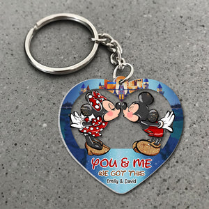 You And Me We Got This, Personalized Keychain, Gift For Couple 02NATI260623 - Keychains - GoDuckee