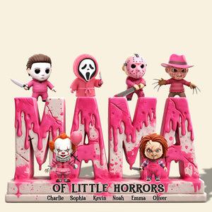 Personalized Gifts For Mom Plaque Mama Of Little Horrors 01qhti140425 - Shaped Plaques - GoDuckee