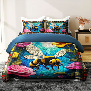 Personalized Gifts For Bees Quilt Bed Set 06huti200125 - Blanket - GoDuckee