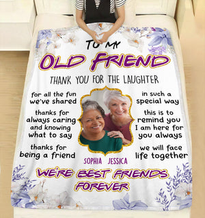 We're Best Friends Forever, Personalized Blanket, Gifts For Friend 02ACDT200623 - Blanket - GoDuckee