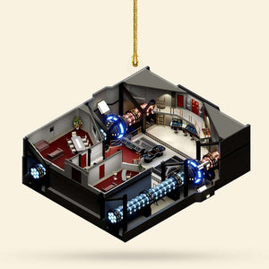 Gift For TV Series Lover, Personalized Acrylic Ornament, Isometric Room Ornament, Christmas Gift 01QHTI201123 - Ornament - GoDuckee