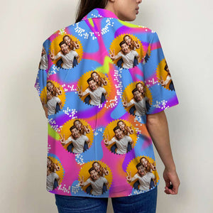 Pattern Couple Photo 04NADT120723 Personalized Hawaiian Shirt, Gifts For Couple - Hawaiian Shirts - GoDuckee