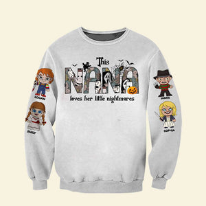This Family Love Her Little Nightmares, Gift For Family, Personalized 3D AOP Shirt, Horror Characters Kids Shirt, Halloween Gift 03NATI210823HA - AOP Products - GoDuckee