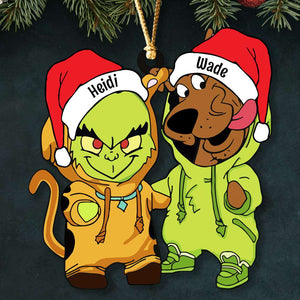 Santa Hat - Gifts For Friends, Couple 021ACDT031023 Personalized Acrylic Ornament, Christmas Gifts - Ornament - GoDuckee