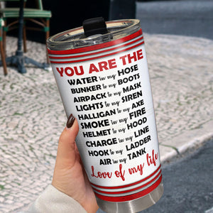 You And Me We Got This, Personalized Tumbler, Gifts For Couple Firefighter - Tumbler Cup - GoDuckee