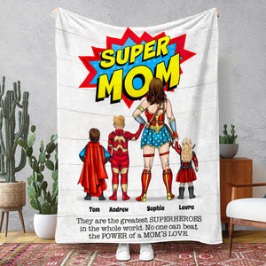 Power Mom Blanket 08HUDT030523TM Personalized Family Blanket - Blanket - GoDuckee