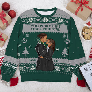 You Bring Magic To My Life 03HUDT160823TM Ugly Sweater, Christmas Gift For Couple - AOP Products - GoDuckee