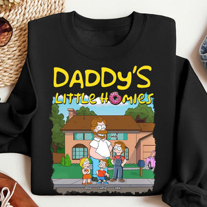 Daddy's Little Homies Shirt - Personalized Gifts For Dad 022toti020425pa - Shirts - GoDuckee