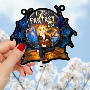 Personalized Gifts For Book Lover Suncatcher Ornament Fantasy Book 013xqti060125pa - Ornament - GoDuckee