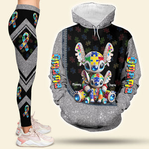 Personalized Gifts For Autism Mom Set Hoodie & Leggings, Cute Character 03tgti210325 - AOP Products - GoDuckee
