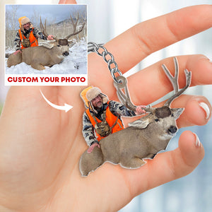 Custom Photo Hunter Gift, Personalized Keychain Gift 07ACDT230623 - Keychains - GoDuckee