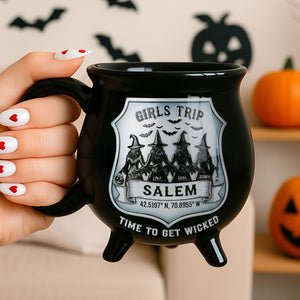 Witch Girls Trip Cauldron Mug, Personalized Gifts For Witch Besties 04qhti200825 - Cauldron Mug - GoDuckee