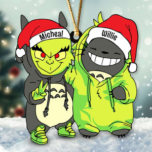 Santa Hat - Gifts For Friends, Couple 023ACDT031023 Personalized Acrylic Ornament, Christmas Gifts - Ornament - GoDuckee