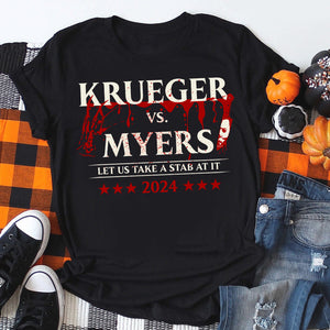 Slasher Candidates Bloody Halloween 03QHDT140823 Personalized Shirt, Gifts For Horror Fan - Shirts - GoDuckee