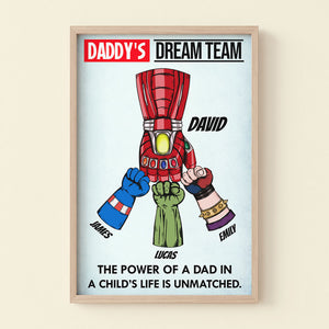 Daddy Team Personalized Canvas Print -06QHTI230523HA - Poster & Canvas - GoDuckee