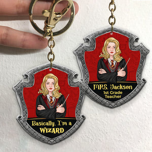 Magic Teacher 01HUDT140823TM Personalized Keychain, Gifts For Teacher - Keychains - GoDuckee