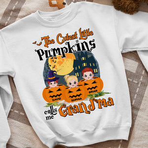 The Cutest Little Pumpkins Calls Me Grandma-Personalized Shirt-05htdt100723hh - Shirts - GoDuckee