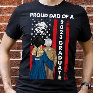 Proud Dad Of A 2023 Graduate Personalized Shirt, Gift For Father's Day - Shirts - GoDuckee
