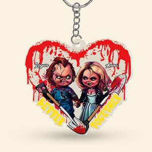 Better Together, Couple Gift, Personalized Keychain, Horror Couple Keychain 05OHTI291223 - Keychains - GoDuckee