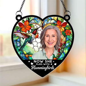 Custom Photo Gifts For Memorial Suncatcher Ornament 02NATI210824 - Ornament - GoDuckee