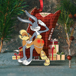 Bunny Rabbit 7ohdt230922 Personalized Ornament, Gifts For Funny Couple - Ornament - GoDuckee