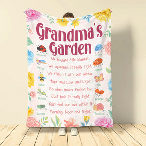 Hope And Love And Light - Family Garden, Personalized Blanket, Gifts For Grandma - Blanket - GoDuckee