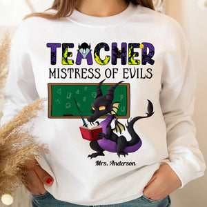 Teacher Evil-Personalized Shirt-Gifts For Teacher-02qhdt040723 - Shirts - GoDuckee