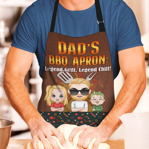 Personalized Gifts For Father Aprons Dad's BBQ - Aprons - GoDuckee
