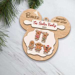 Happily Ever After-Personalized 3 Layered Wooden Ornament-Gift For Family- Family Ornament-PW-04htdt261023 - Ornament - GoDuckee