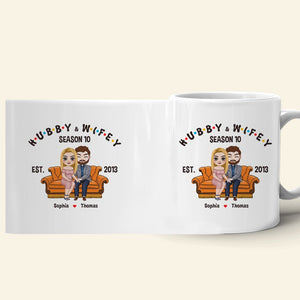 Couple, Hubby And Wifey, Personalized Mug, Gift For Couple, 02NADT130723HH - Coffee Mug - GoDuckee