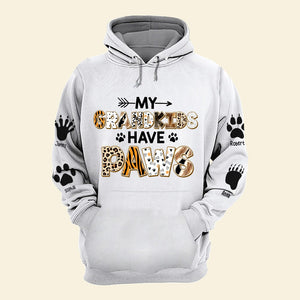 Personalized Gifts For Grandparents Shirt My Grandkids Have Paws - 2D Shirts - GoDuckee