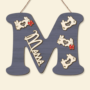 Personalized Gifts For Grandma & Mom Wood Sign Initial Letter 03QHTI220224 - Wood Signs - GoDuckee