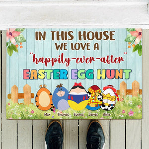 Personalized Gifts For Family Doormat Easter Egg Hunt 01HTTI200224 - Doormats - GoDuckee