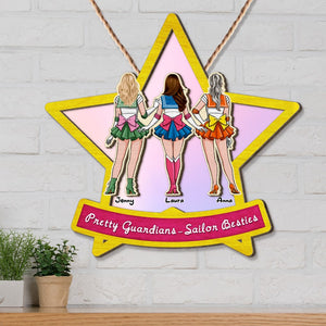 Personalized Gifts For Bestie Wood Sign Pretty Guardians 01HTTI210224HH - Wood Signs - GoDuckee