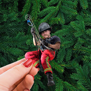 Custom Photo Gift For Firefighter Ornament, Firefighter Hanging 02qhti261124 - Ornament - GoDuckee