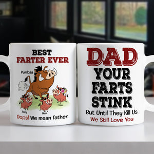Dad Your Farts Stink Personalized Coffee Mug 05DNTI060623 - Coffee Mug - GoDuckee