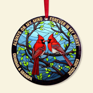 I Will Always Be With You, Gift For Family, Personalized Acrylic Ornament, Bird Suncatcher Ornament, Christmas Gift - Ornament - GoDuckee