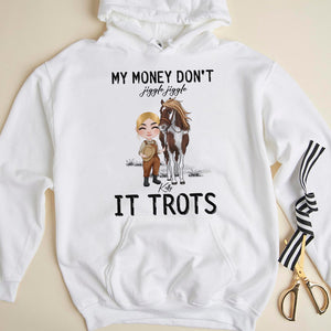 My Money Don't Jiggle Jiggle It's Trots Personalized T-shirt, Hoodie, Sweatshirt Gift For Horse Lover - Shirts - GoDuckee