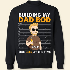 Personalized Dad Shirt Building My Dad Bod - Shirts - GoDuckee