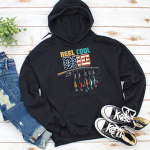Reel Cool Dad, Fishing Personalized Shirt Hoodie Sweatshirt 05HUTI260423 - Shirts - GoDuckee